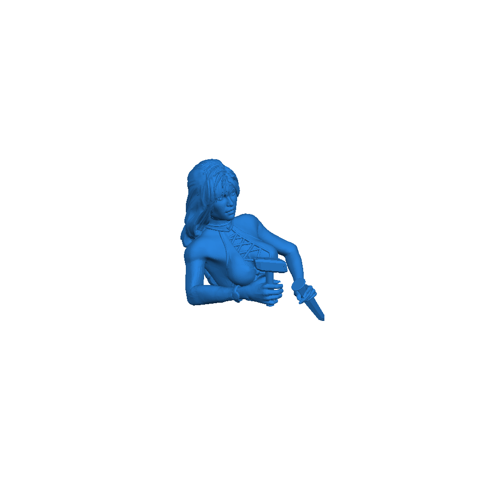 Self-creation. Sculpture fat Carved