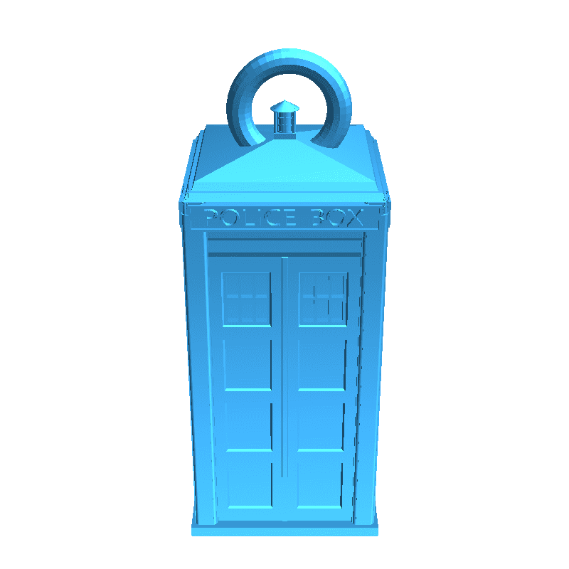 Tardis (doctor who) keychain