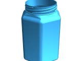 STORAGE JAR W/LID-0