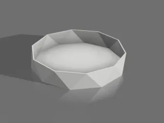 low poly bowl Tray Catchall