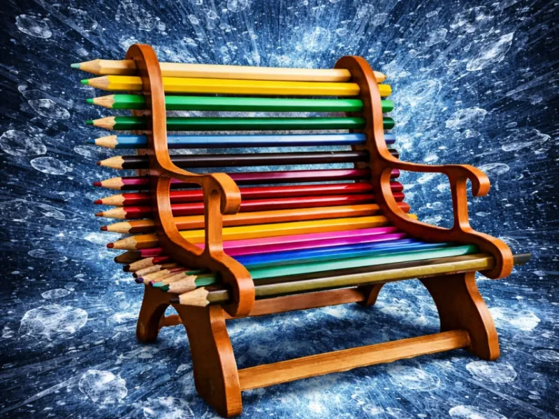 Bench from pens