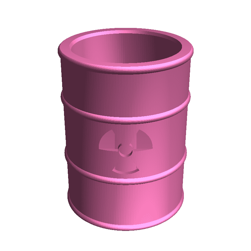 nuclear barrel can cup