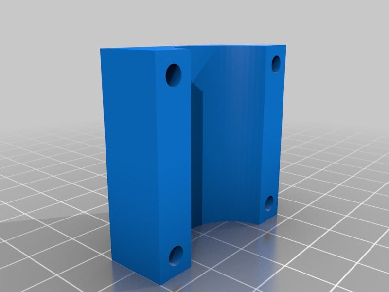 Mostly Printed CNC -Add On- Pipe Clamp 90
