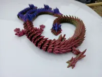 GIANT ARTICULATED DRAGON WITH 3 HEADS FLEXI WIGGLE PET-3