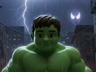 Little Human Green man