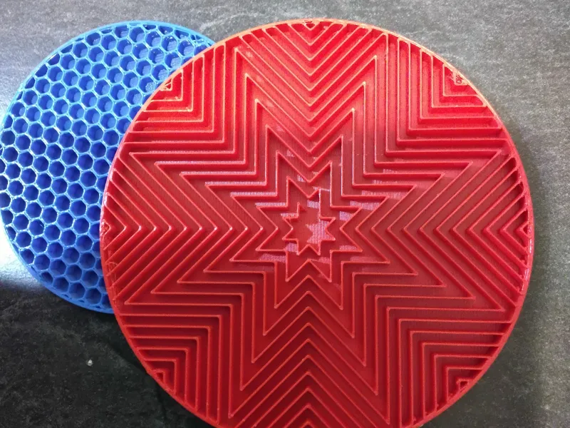 Infill coaster/infill sample or swatch