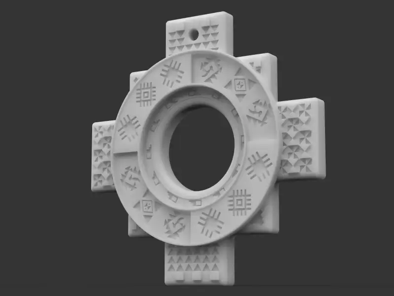Cruz Chakana (andean cross) Peruvian Concept