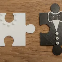 Bride & Groom Puzzle Pieces — Wedding Keepsake Set 💍-7