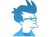 a silhouette of Fry-0