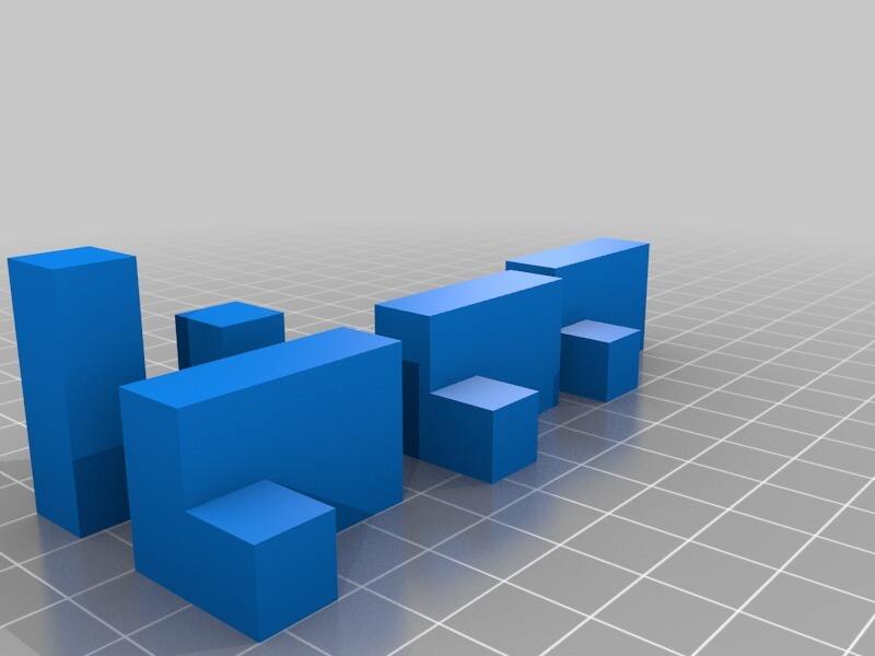 Three Puzzles - Tiling a 3x3x3 Cube, 3D models download