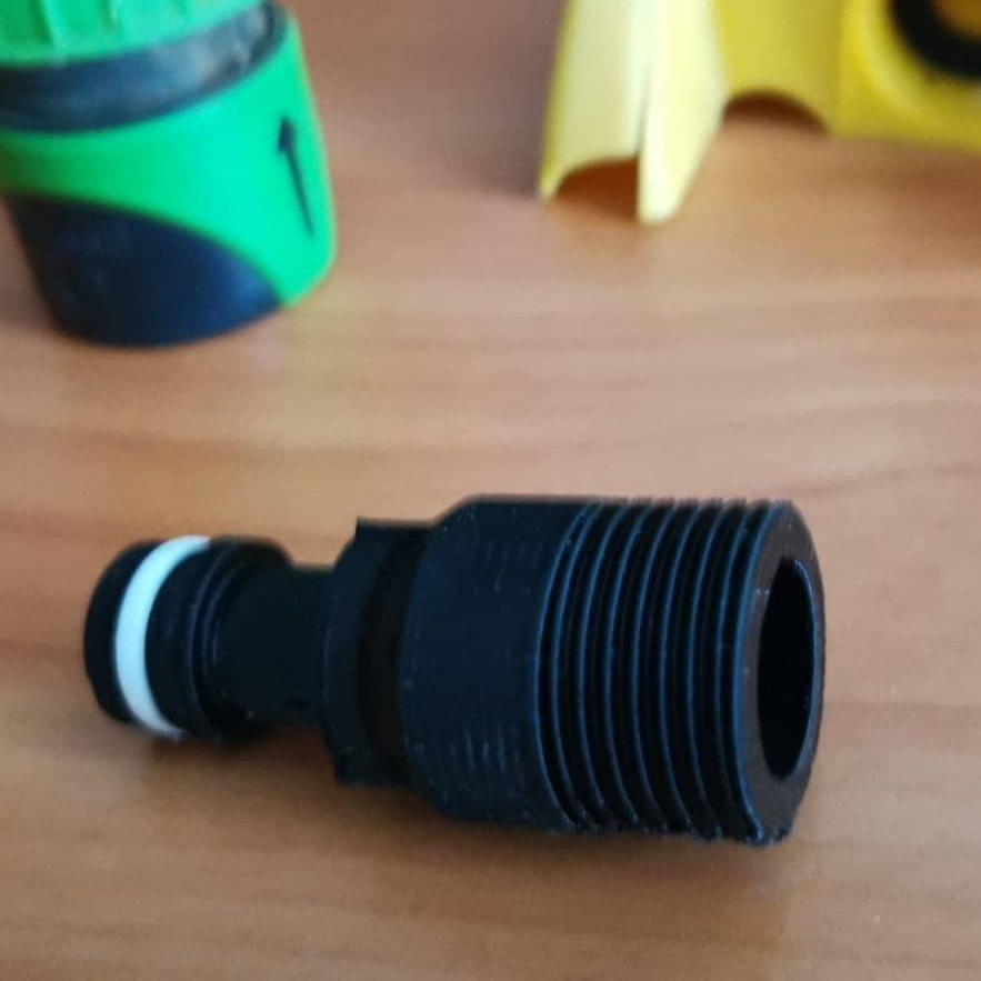 Connector for a garden sprinkler