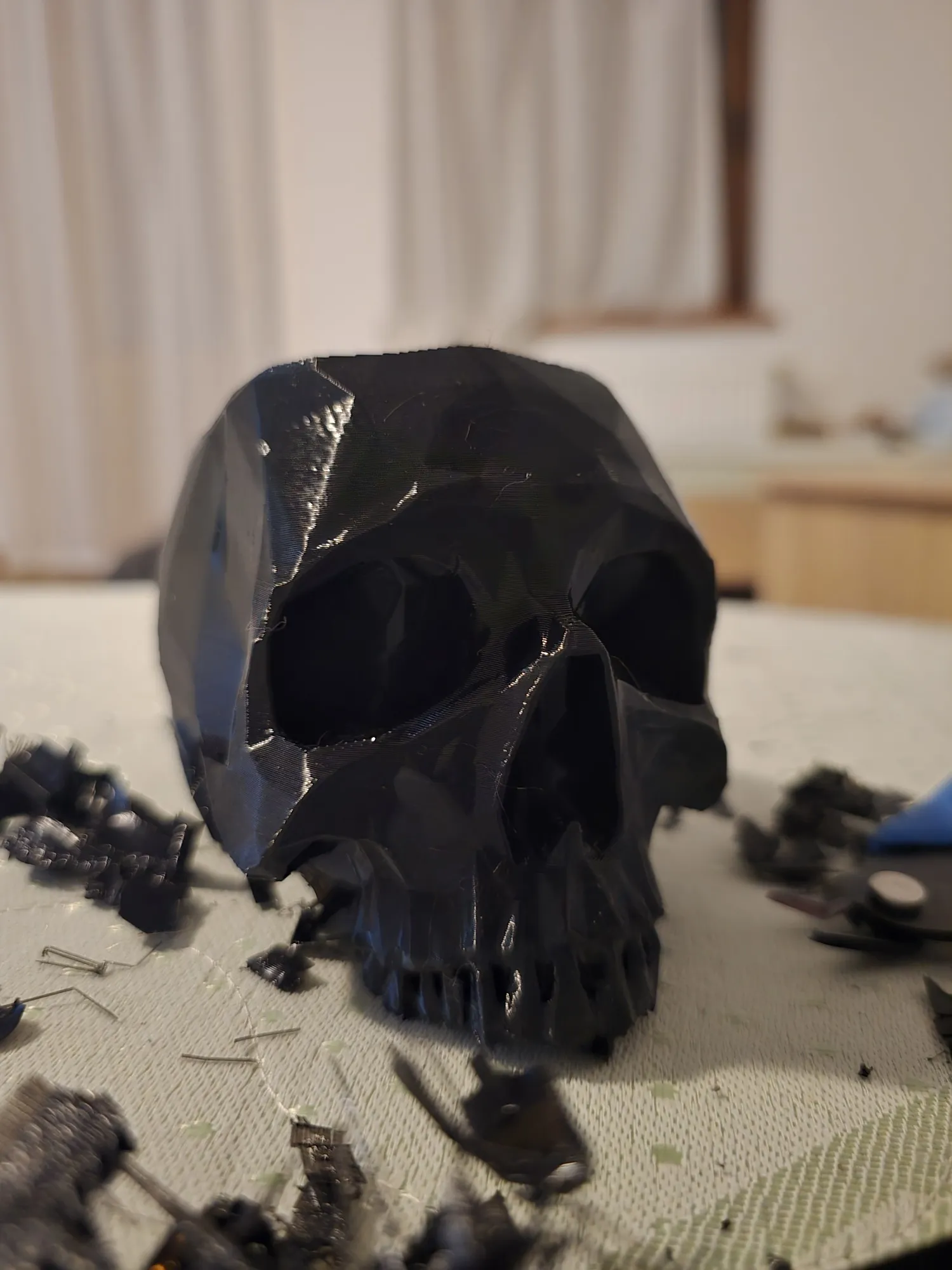 LOW POLY SKULL PLANTER, PENHOLDER or BOWL-1
