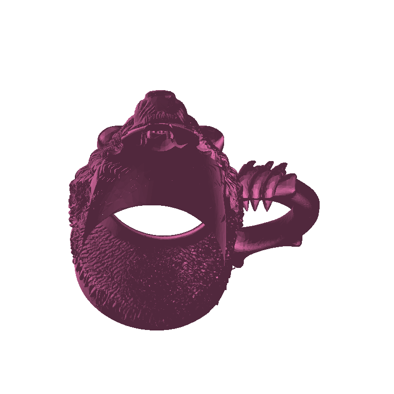 Wolf beverage cup decoration