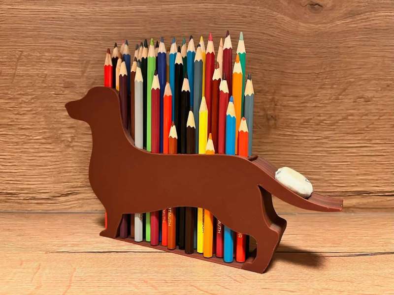 Porta-lápis Dachshund