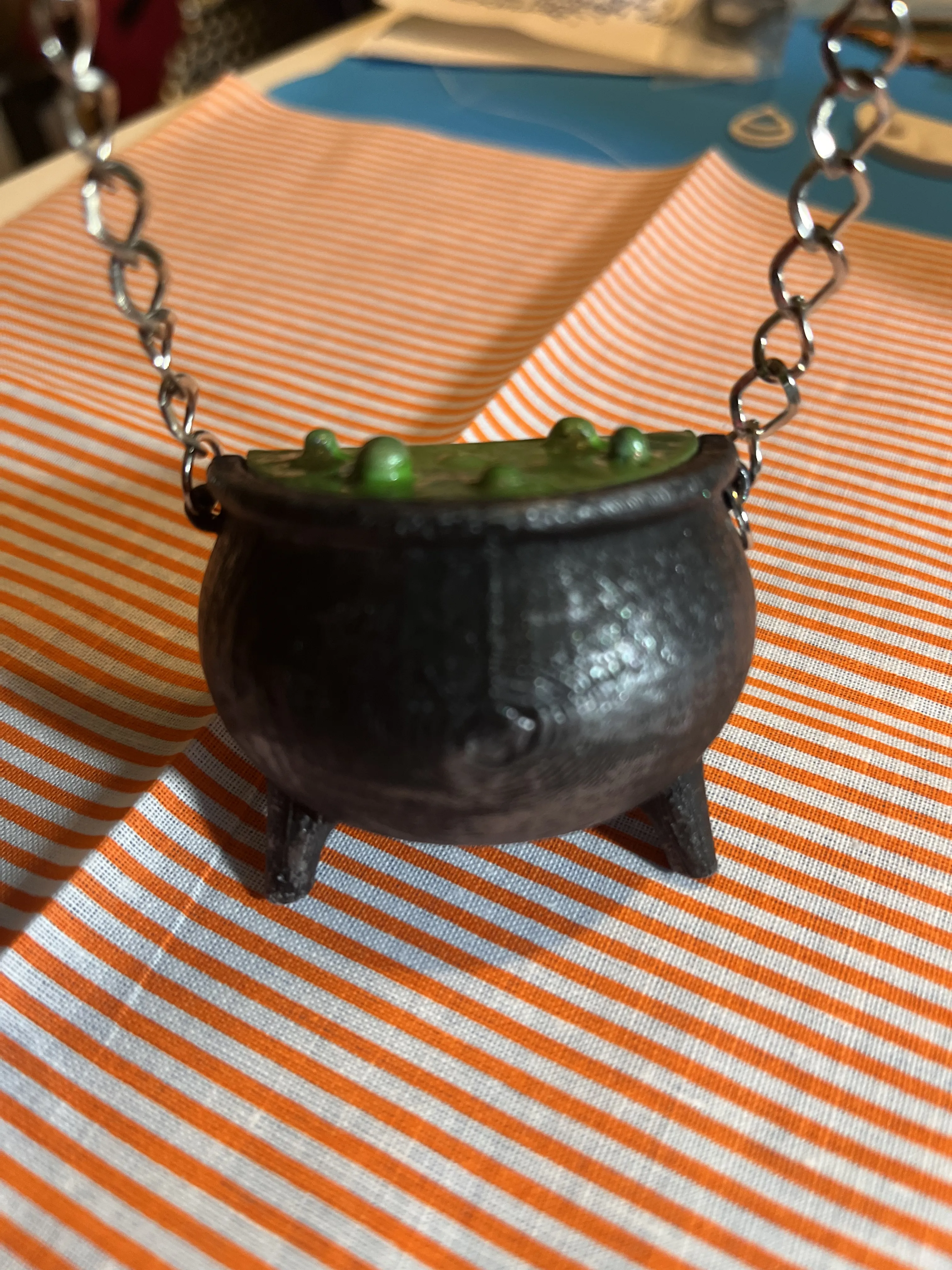 Cauldron Necklace with a Secret Compartment-1