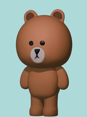 Brown from "Line friends"