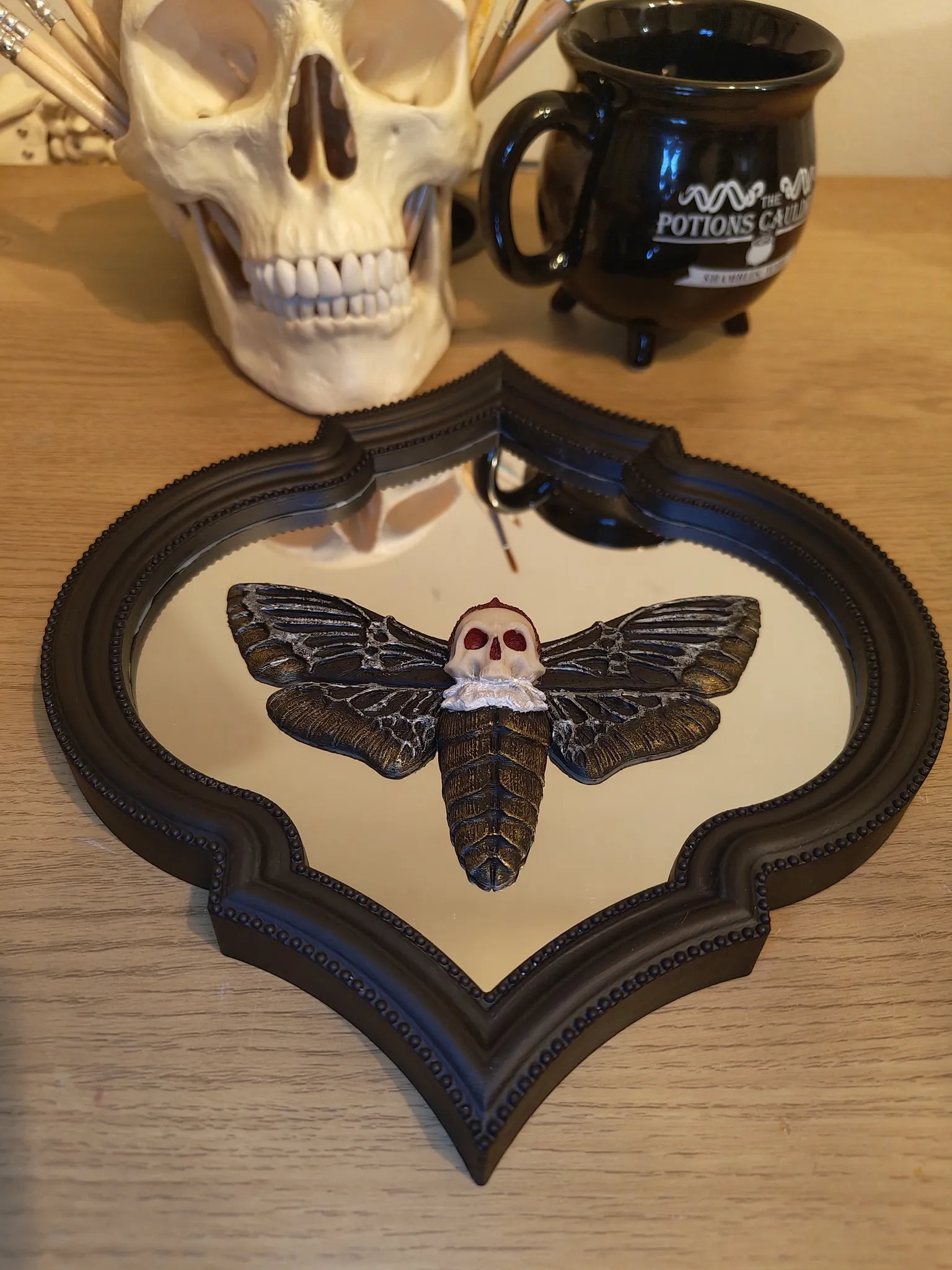 GOTHIC SKULL MOTH - DECORATIVE-2