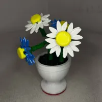 Build a Daisy Flower - LEGO Inspired-1