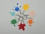 Color Paint Splatter Keychains-0