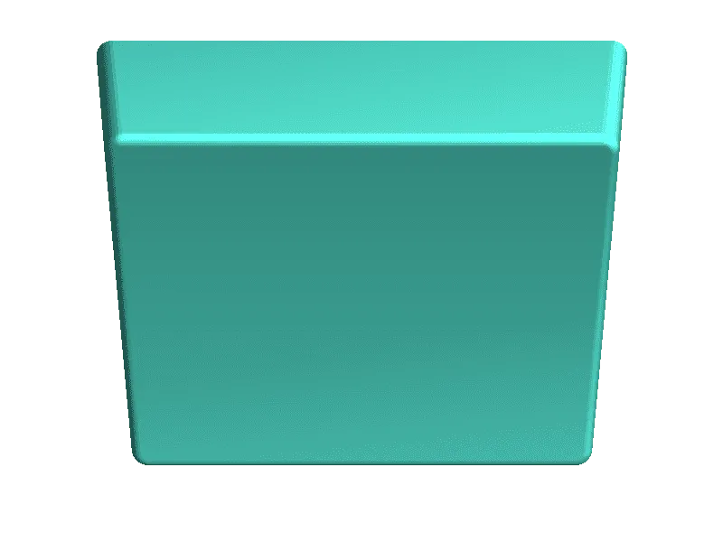 Box with tilted edges
