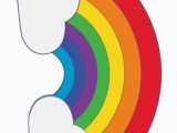 Rainbow keychain-1