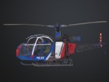 Alouette Aeropostale ii Police Helicopter -0
