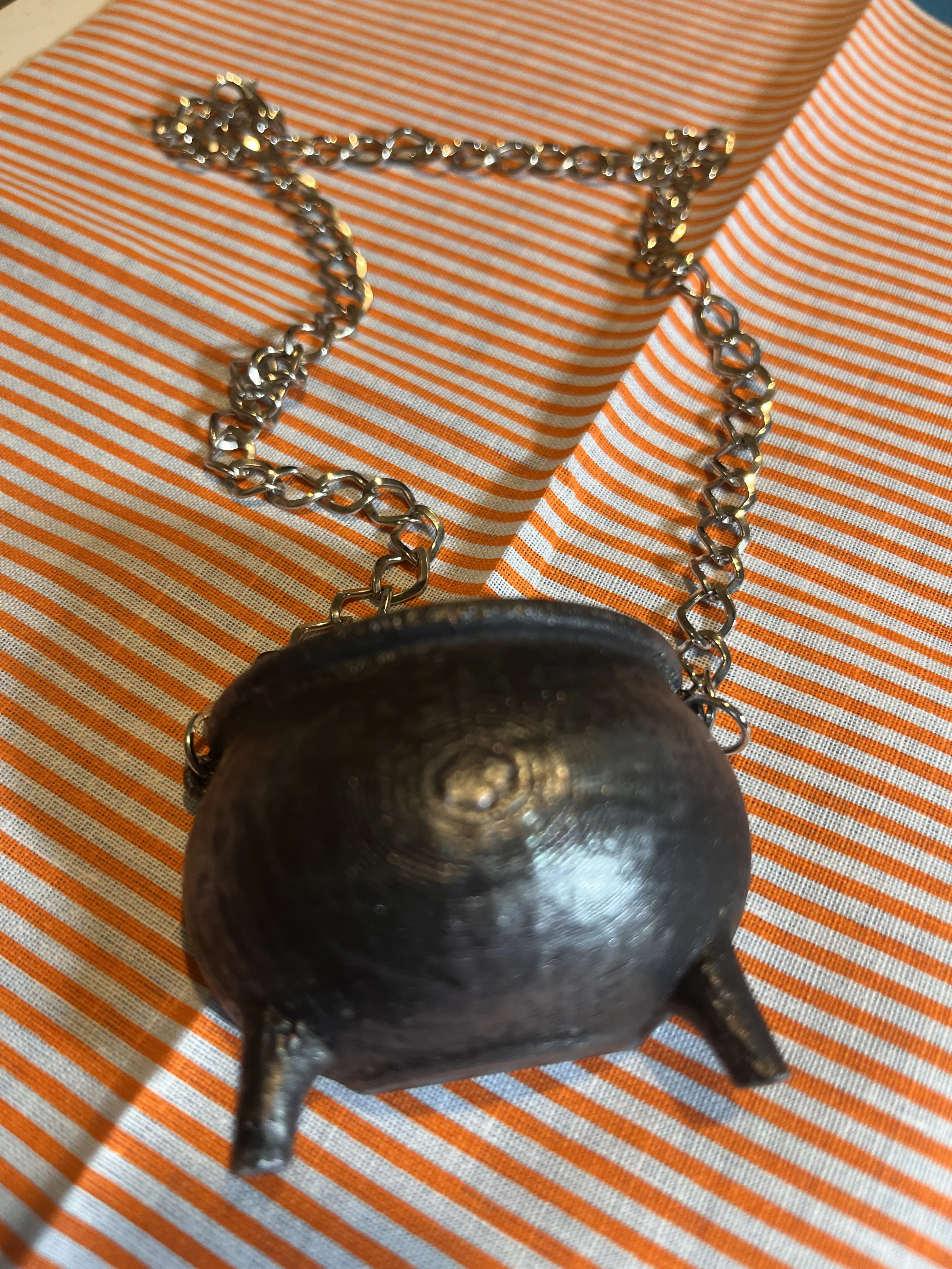 Cauldron Necklace with a Secret Compartment-0