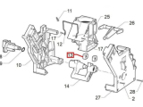 Spacer (wedge) for coffee machine brewing unit-1