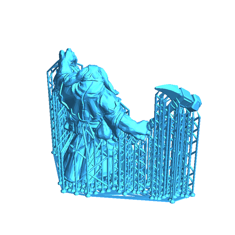 Loxodon Cleric- Lady of Pox-Presupported - 32mm scale