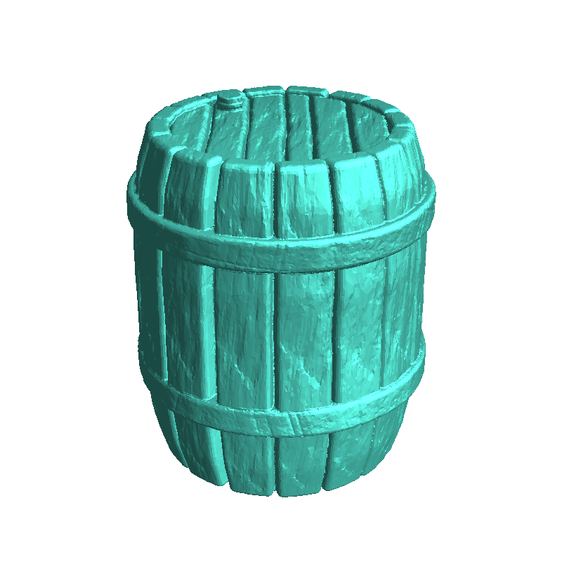 Set of three wooden barrels (1) - miniatures warhammer mini