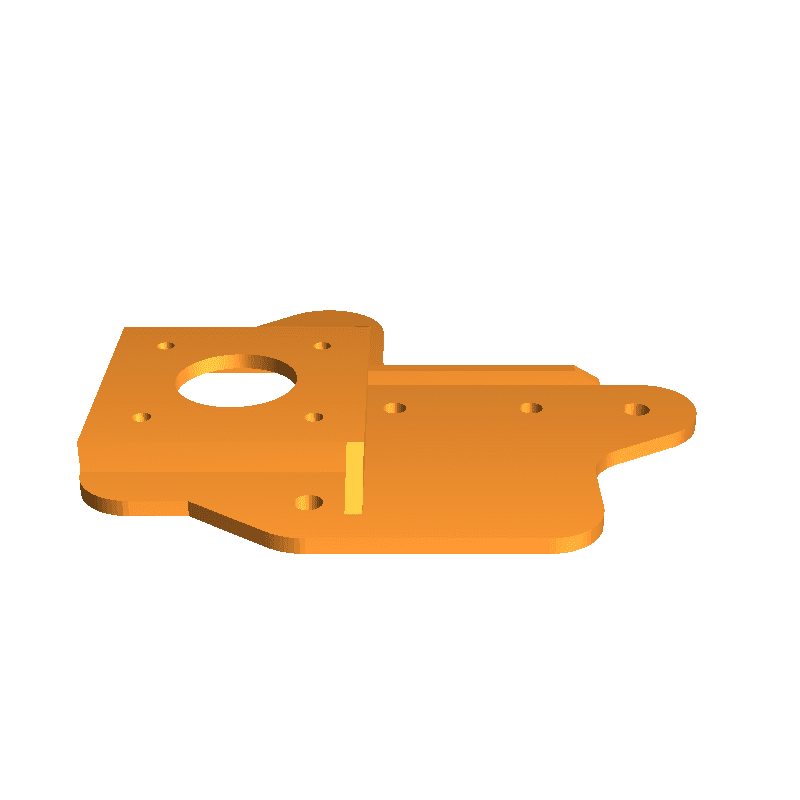 ender x axis mount plant for dampner bracket 2 of 2