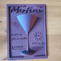 Cocktail 3D Wall Art Decor-3