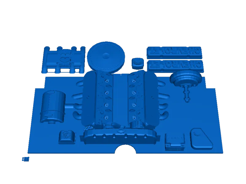 64 impala engine bay