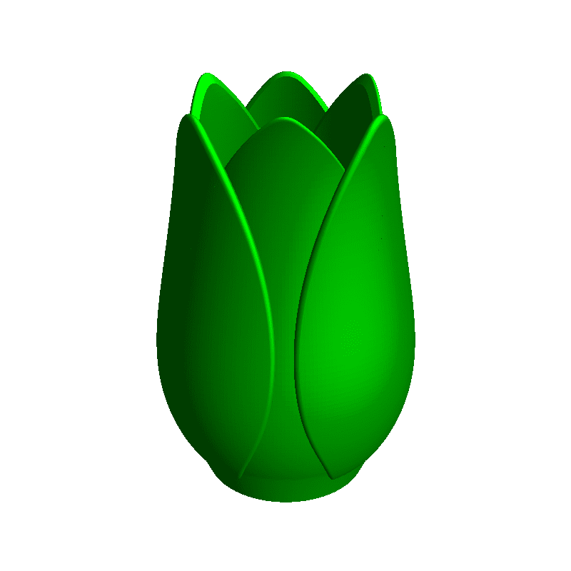 tulip vase 3D models download Creality Cloud