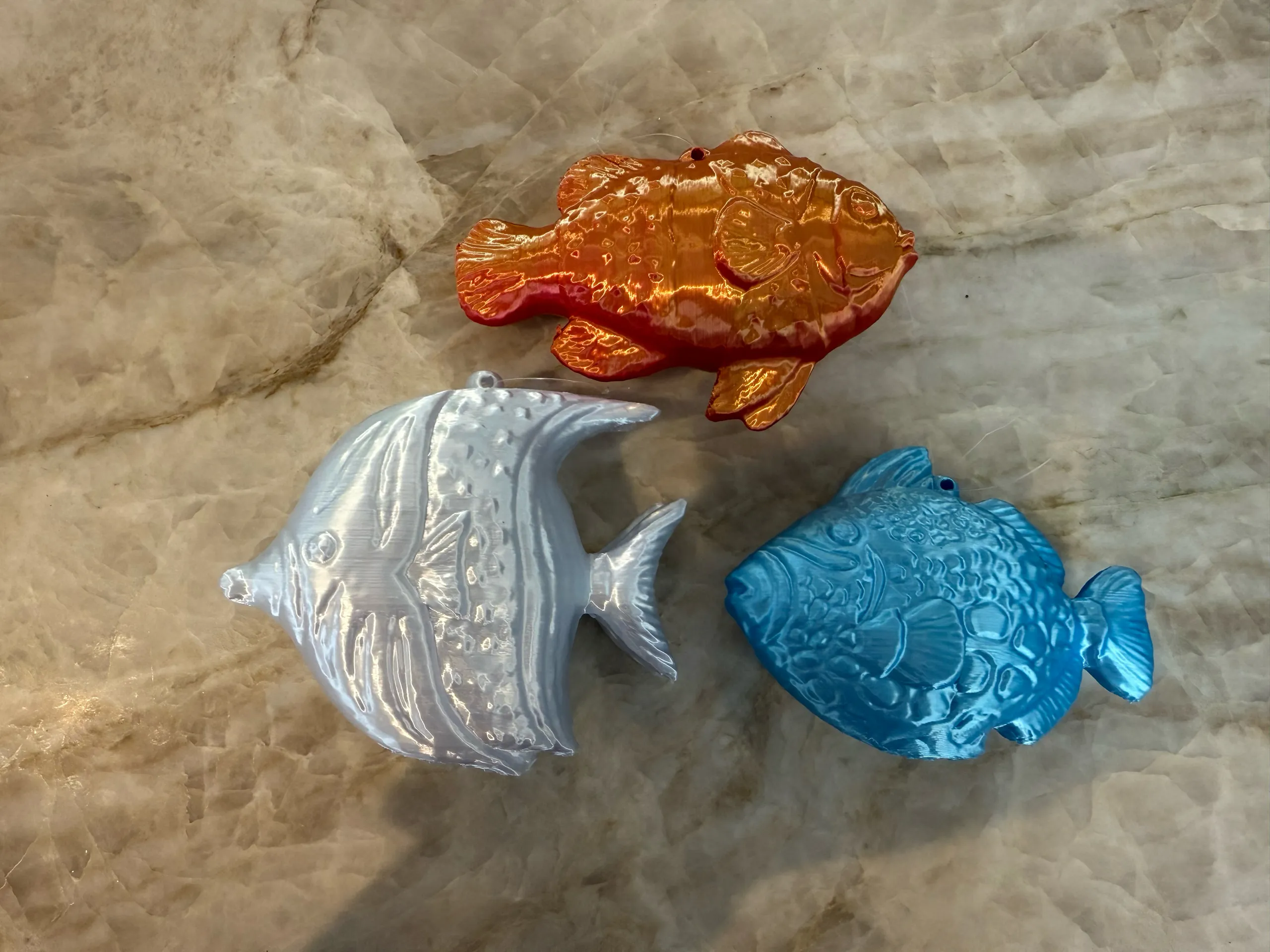 Three Fish Ornaments           -1