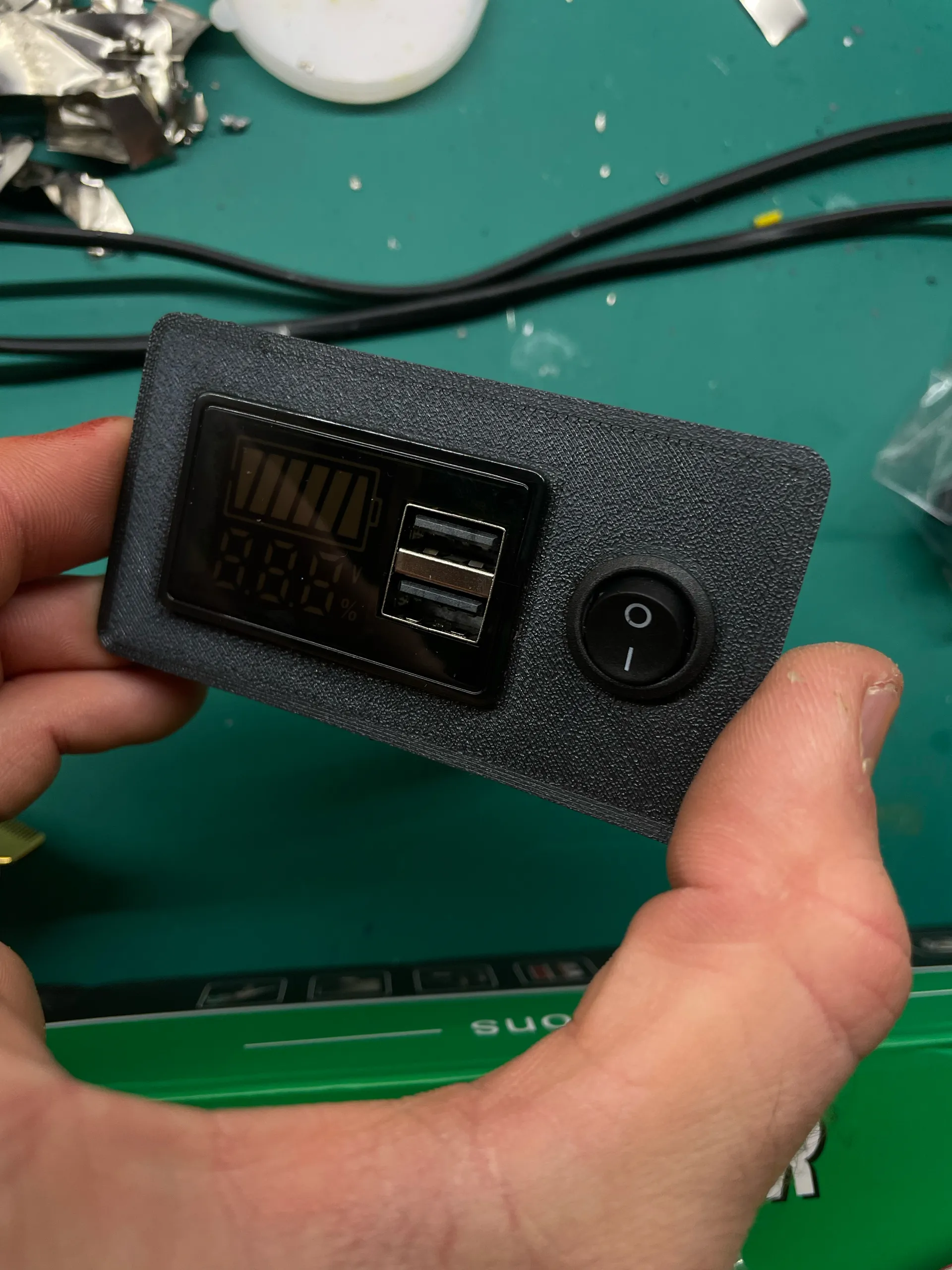 Voltmeter and button mountplate -4
