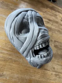 MUMMY HEAD WALL MOUNTED HEADPHONES HOLDER - NO SUPPORTS-2