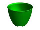 Rounded Spiral Plant Pot-1