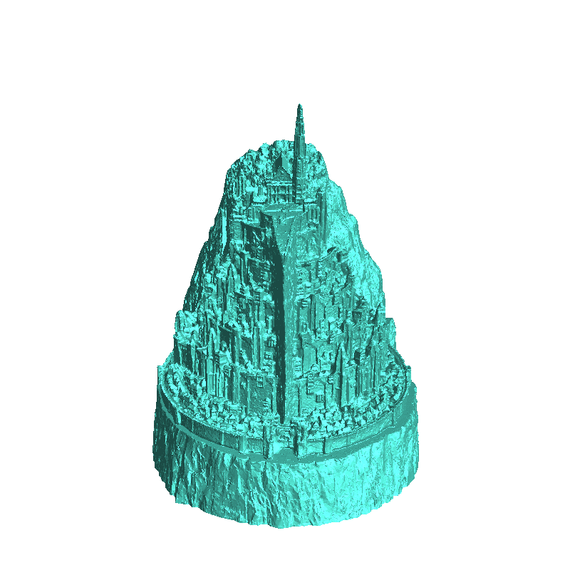 Minas Tirith Full scene 3D 3D model