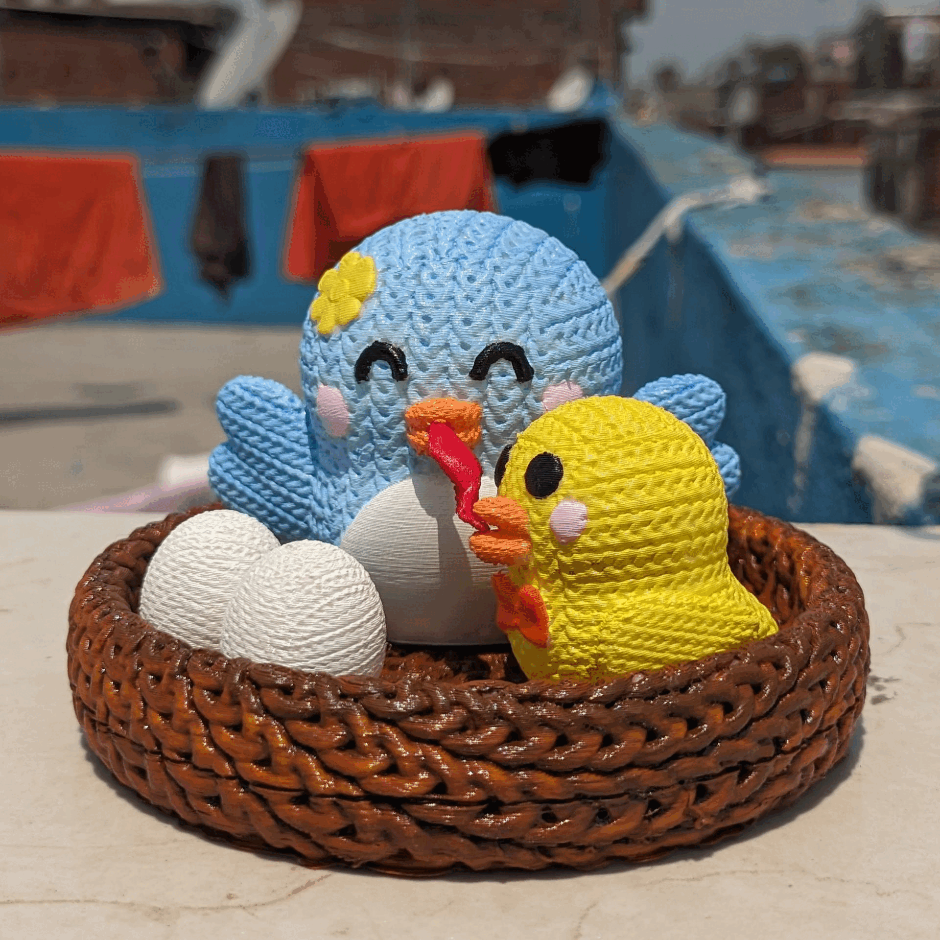 Mama bird and Baby chick (mother's Day Special) (cute)