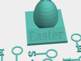 Easter egg vith easter keychain-0