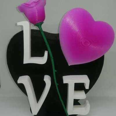 Vase Love Word