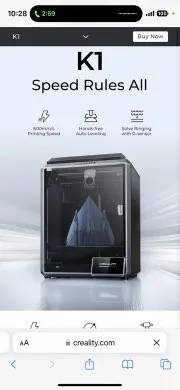 Creality k1 ITALIA