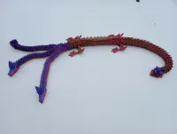 GIANT ARTICULATED DRAGON WITH 3 HEADS FLEXI WIGGLE PET-1