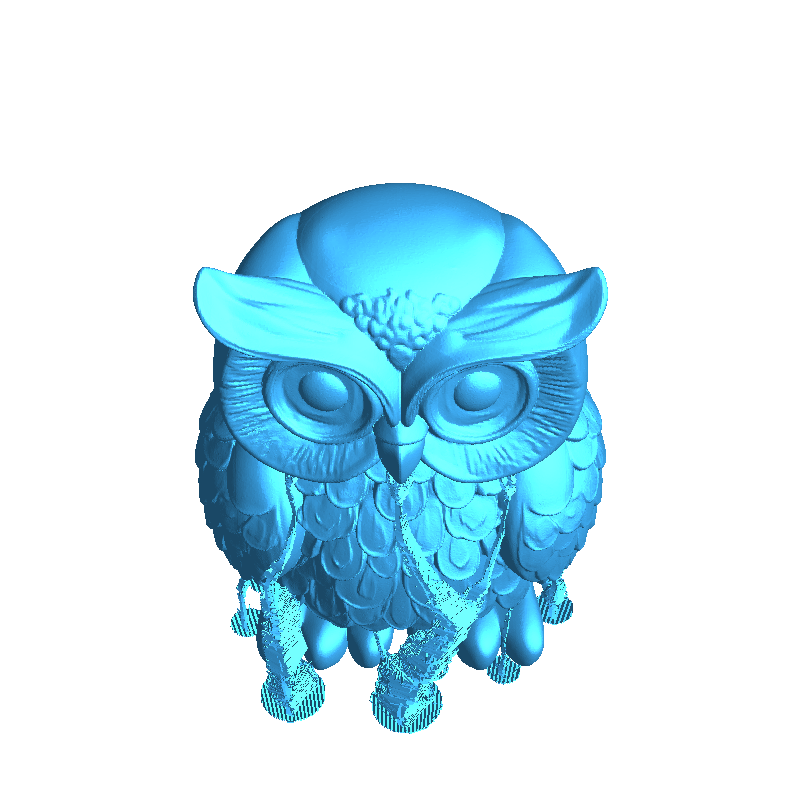 Owl Figurine - Miniatures - PLA - 3D printed product - фото 18