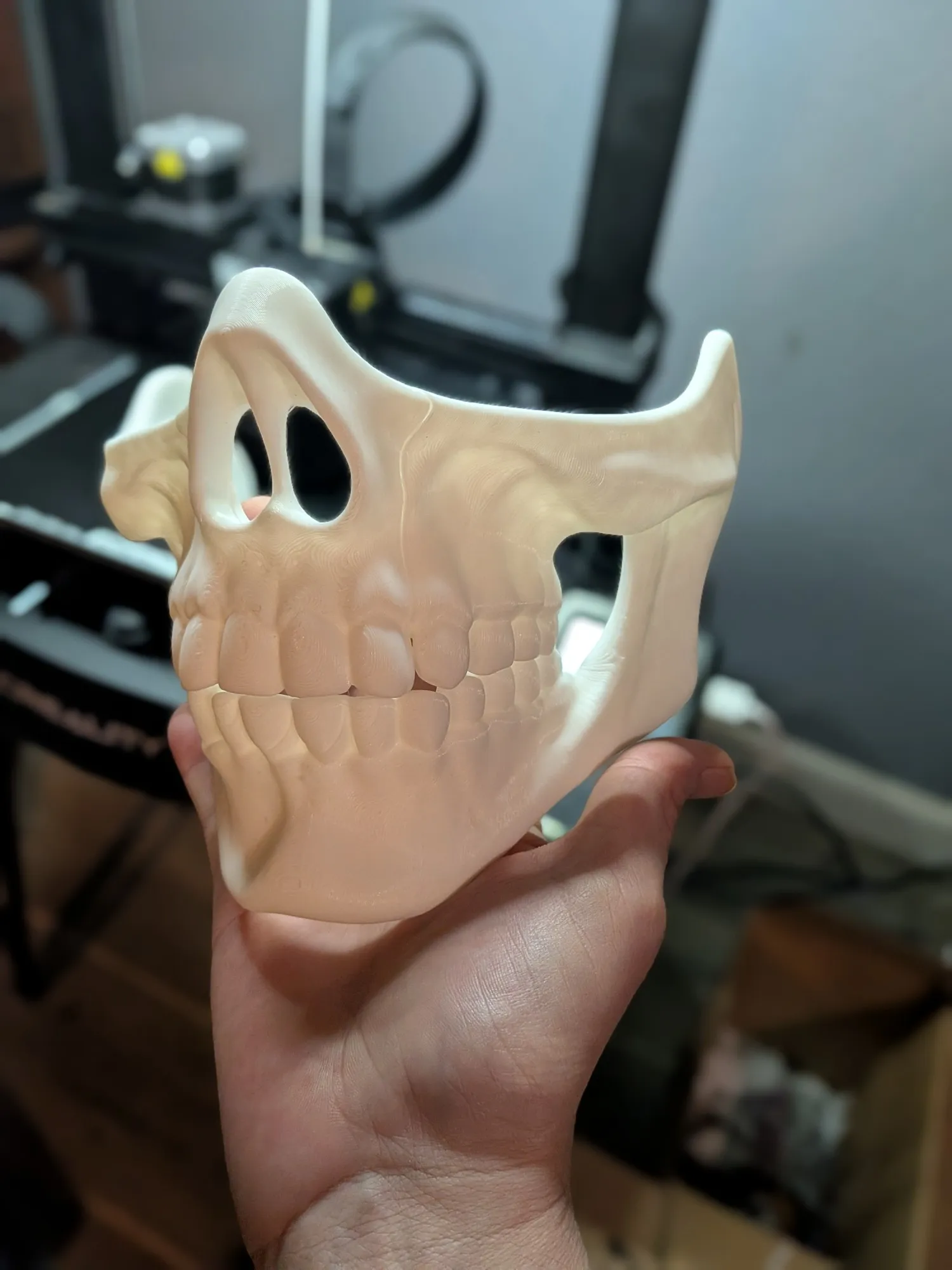 Halloween Mouth Covered Skeleton Mask-3