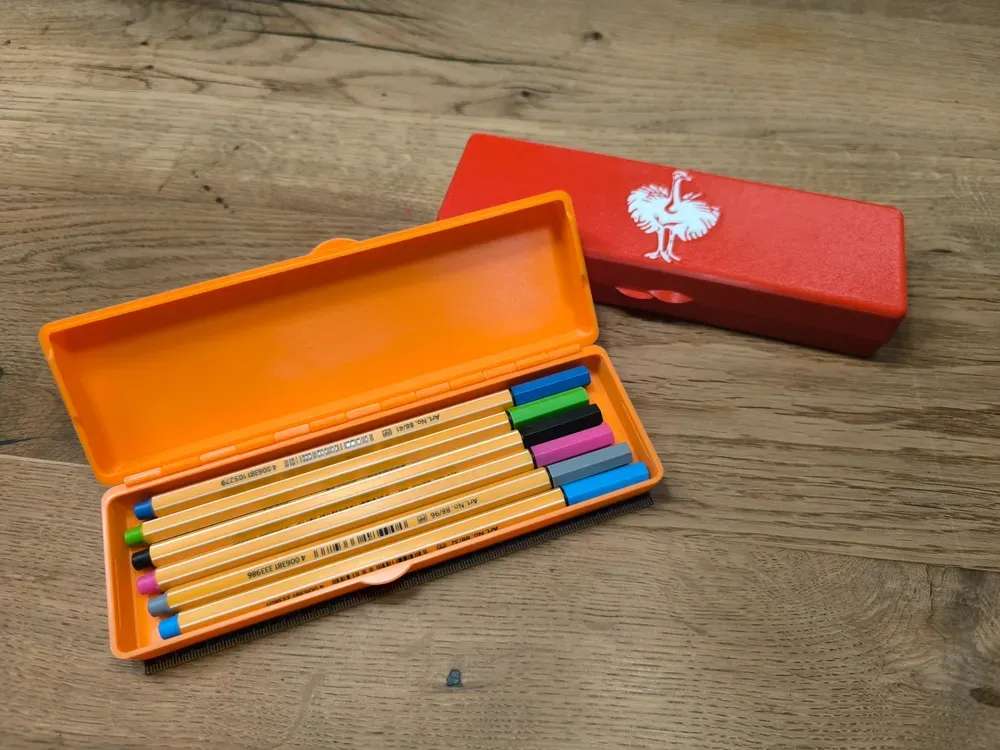 Custom Pencil Case with Stencil & Ruler


