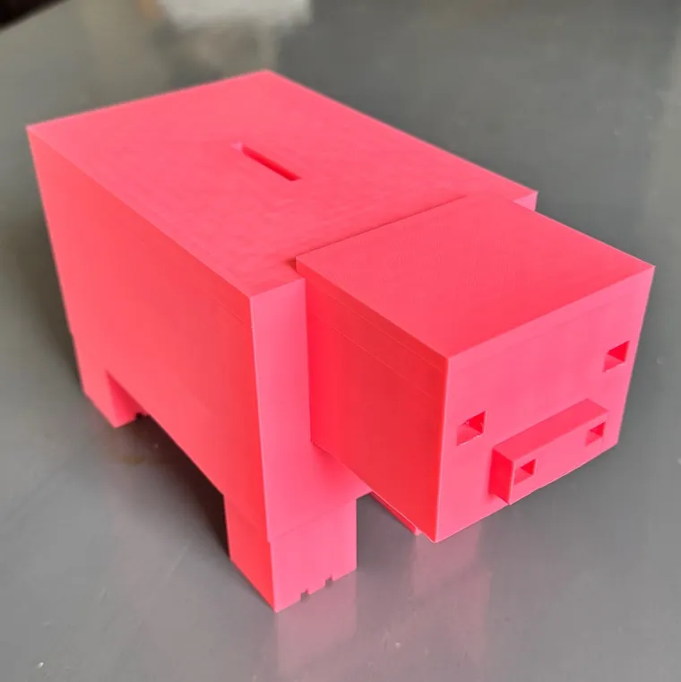 Minecraft piggy bank