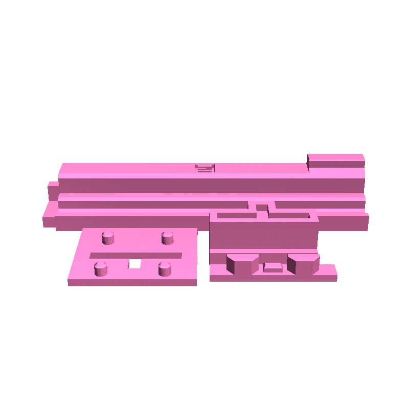 Hidden nozzle container for Ender3/v2/v2 neo