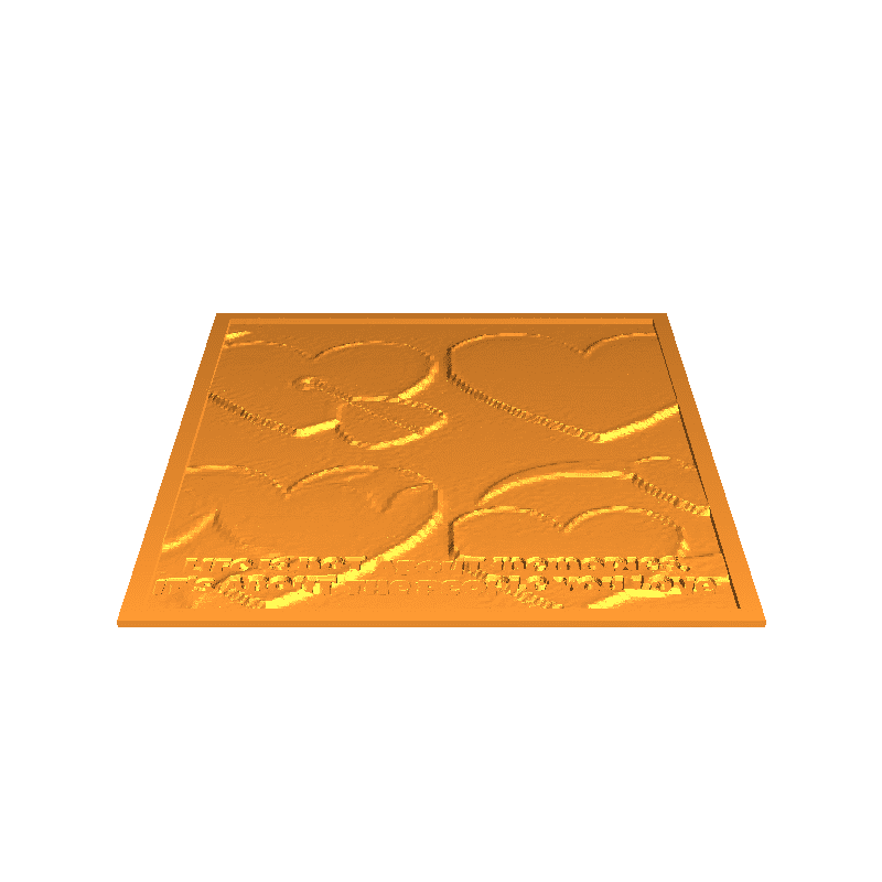 love is life lithophane